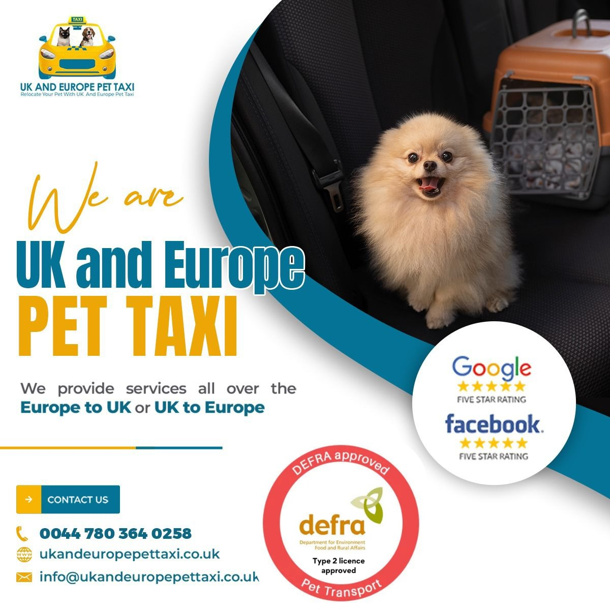 UK and Europe Pet Taxi
